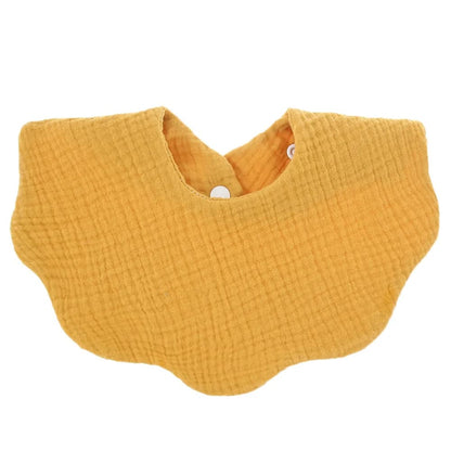 Bavoir en coton en forme de fleur pour bébé