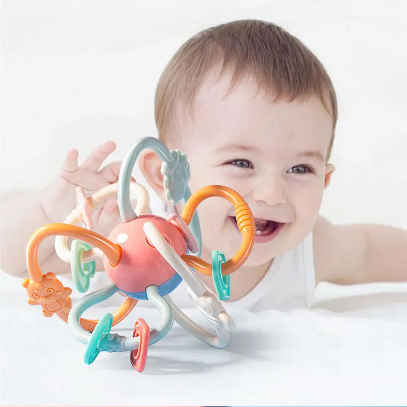Hochet en caoutchouc souple pour bébé