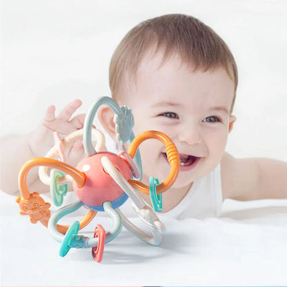 Hochet en caoutchouc souple pour bébé