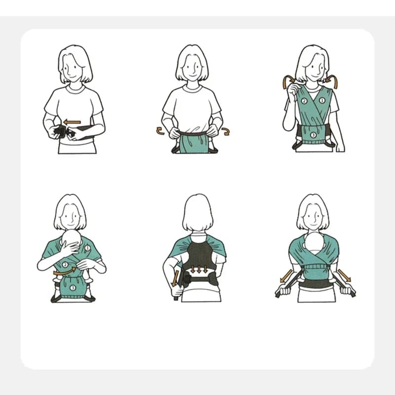 Porte bébé multifonctionnel