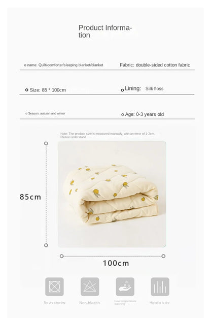 Couette de lit en coton pour bébé