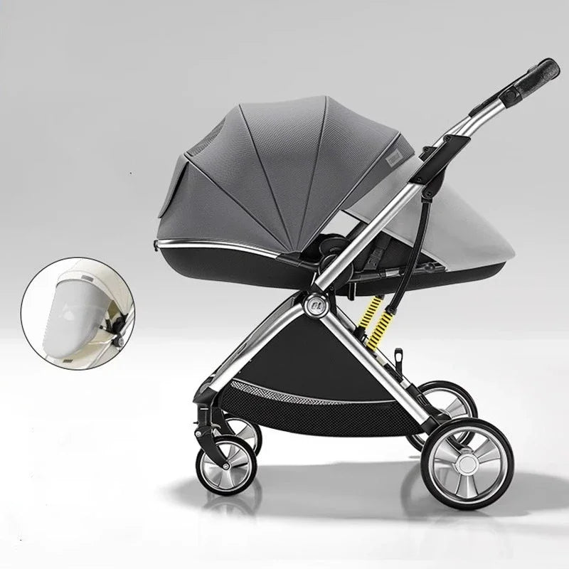 Poussette de luxe portable pour bébé