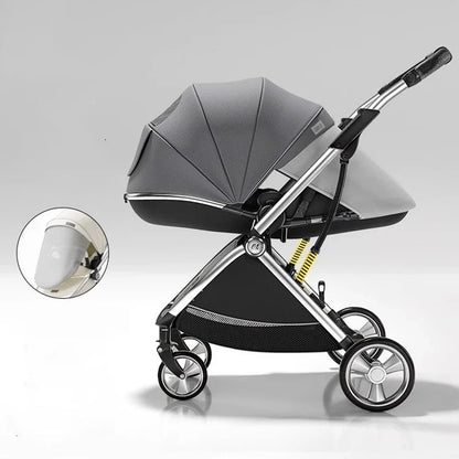 Poussette de luxe portable pour bébé