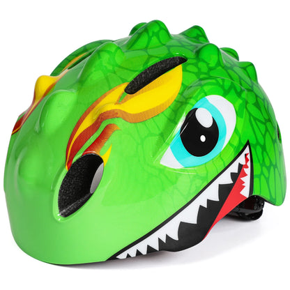 Casque de vélo à motif de dinosaure 3D pour enfants