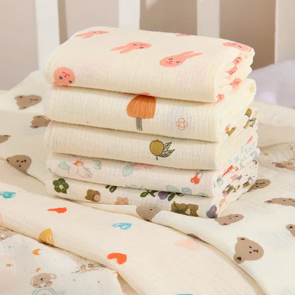 Couverture en mousseline de coton biologique pour nouveau-né
