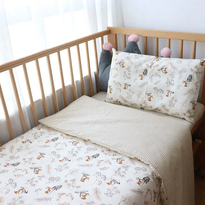 Parure de lit en coton doux pour bébé