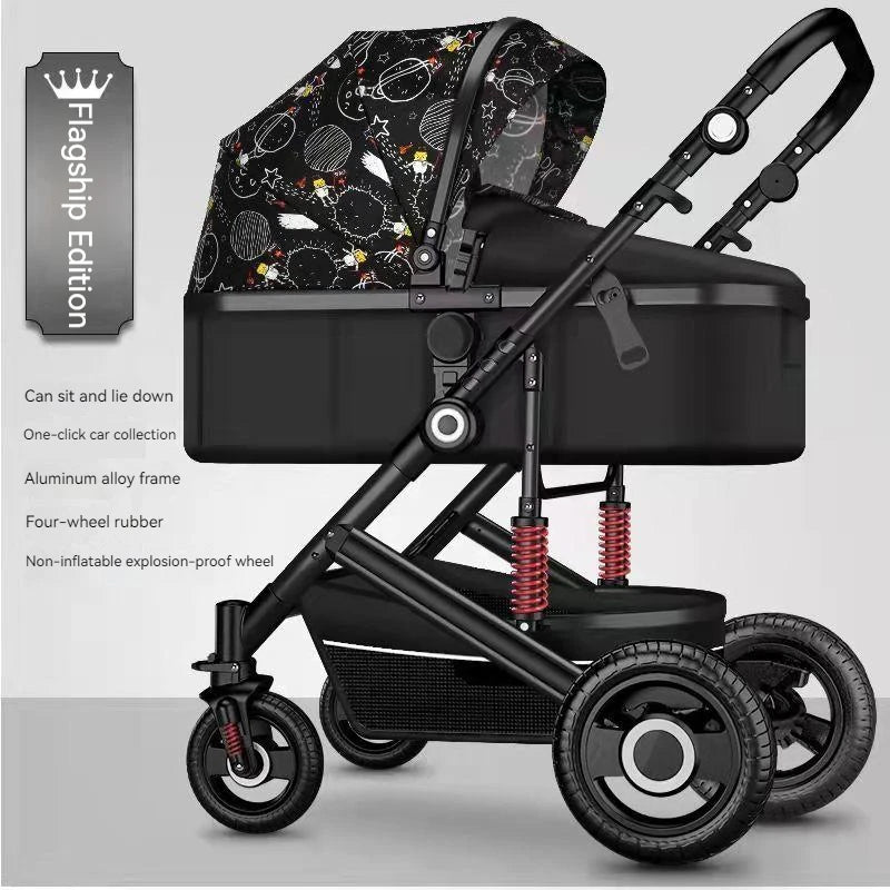 Poussette de luxe réversible pour bébé