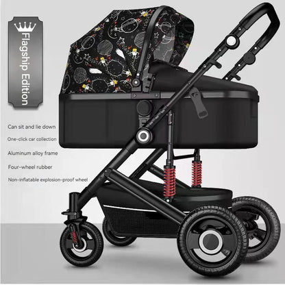 Poussette de luxe réversible pour bébé