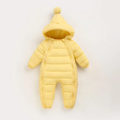 Doudoune bébé barbotteuse rouge avec capuche