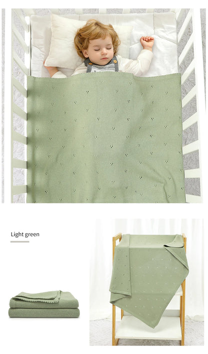 Couverture tricotée et décontractée pour bébé