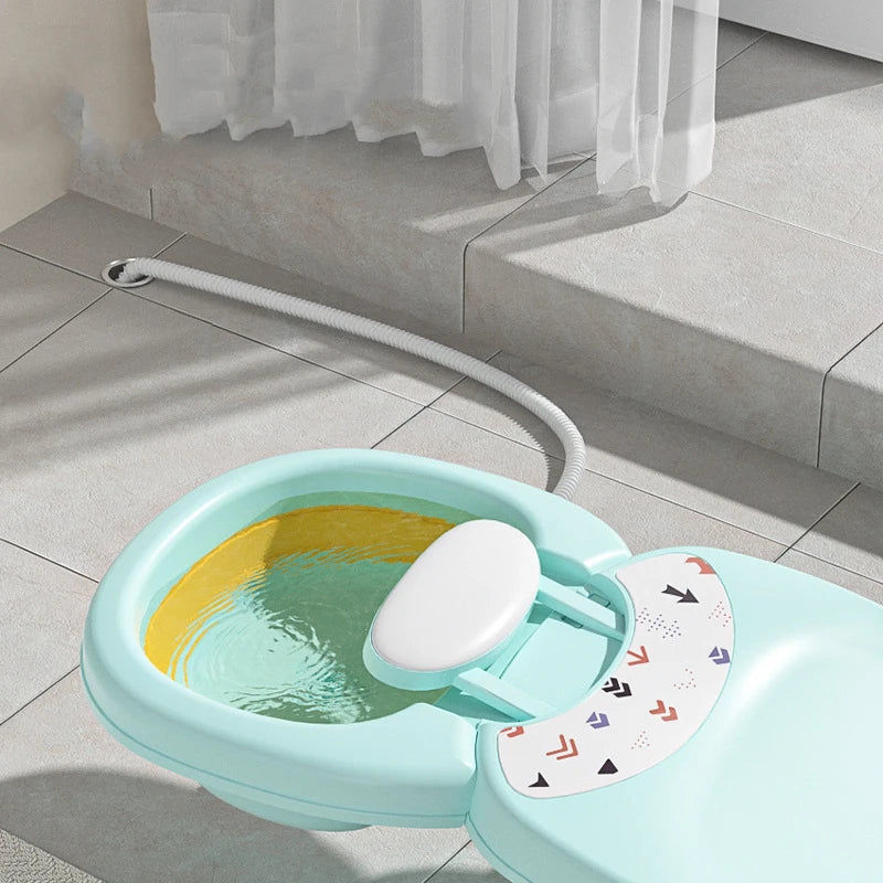 Chaise bébé pliante pour lavage de cheveux
