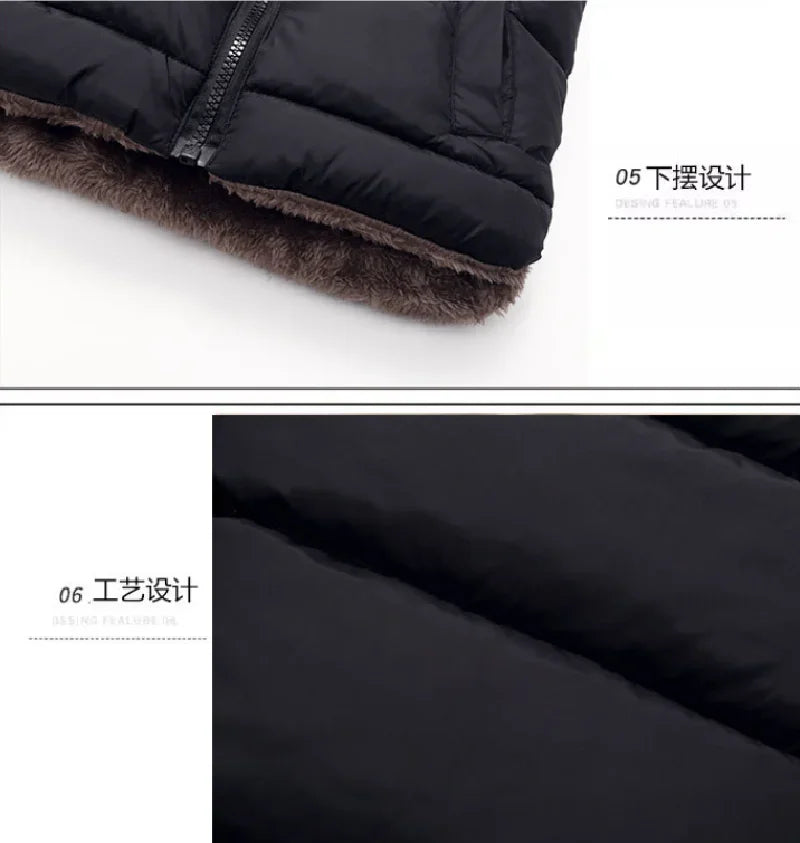 Gilet épais à capuche pour enfant