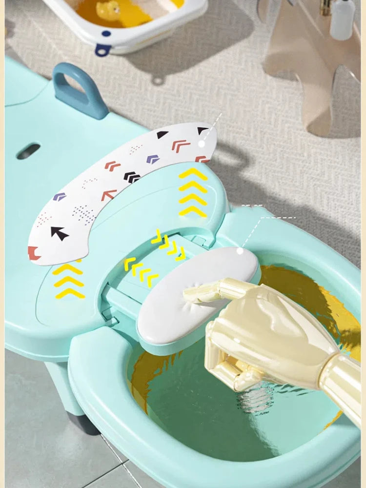 Chaise bébé pliante pour lavage de cheveux