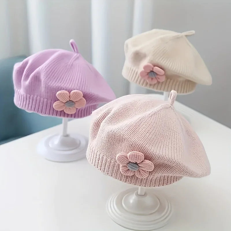 Bonnet tricoté pour filles