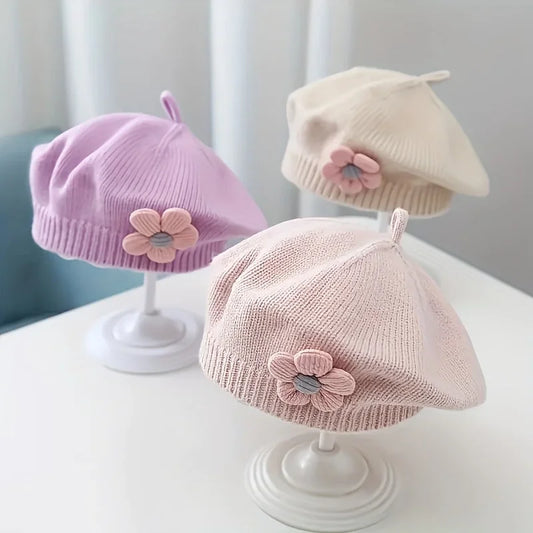 Bonnet tricoté pour filles