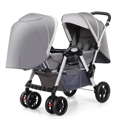 Poussette de jumeaux pliable