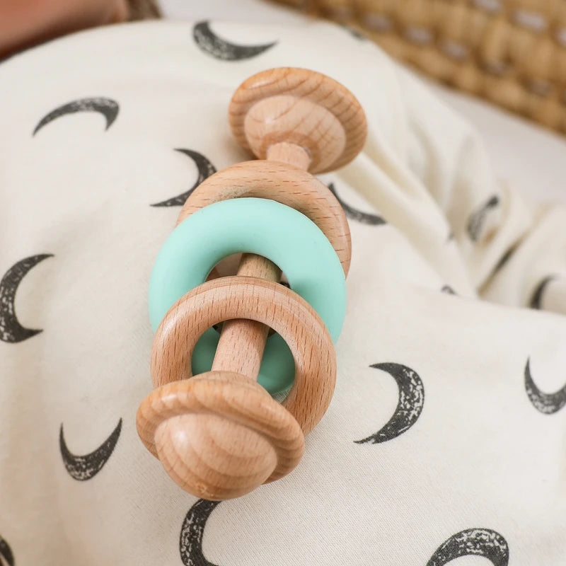 Hochet de dentition avec perles pour bébés