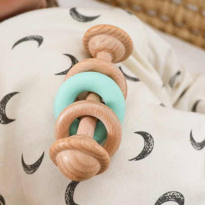 Hochet de dentition avec perles pour bébés