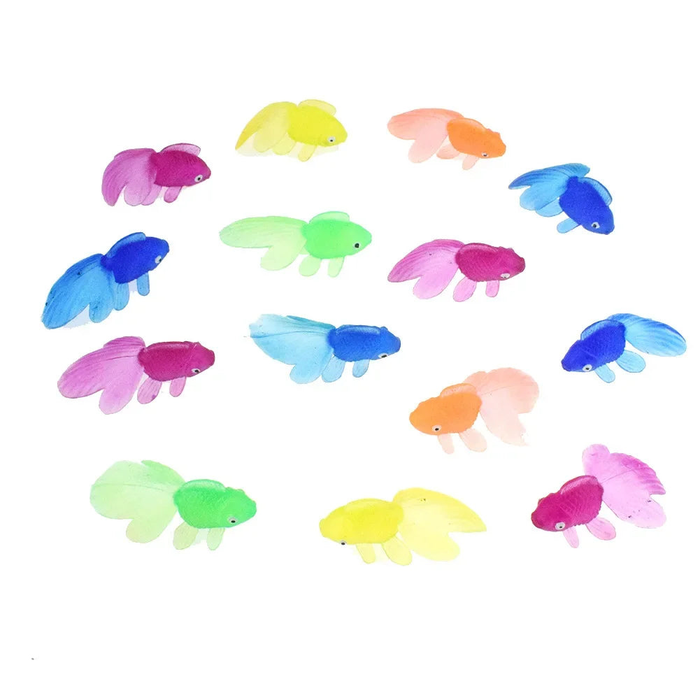 Lot de 10 poissons en caoutchouc souple pour bébé