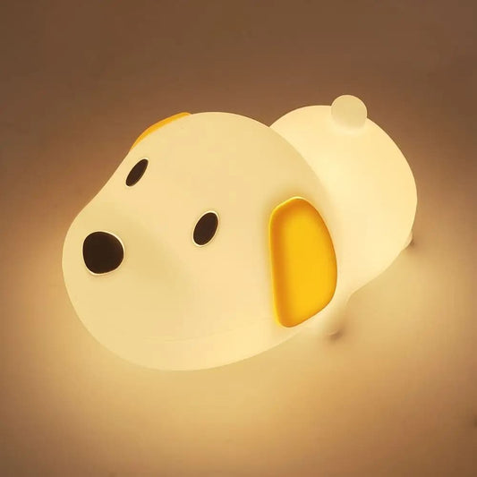 Veilleuse en silicone en forme de petit chien