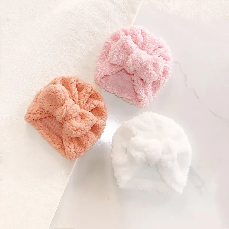 Turban pour bébé d’hiver en tissu épais