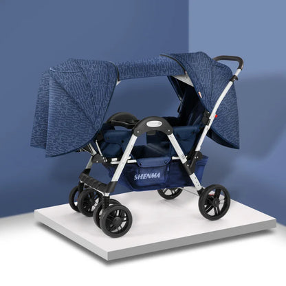 Poussette de jumeaux pliable