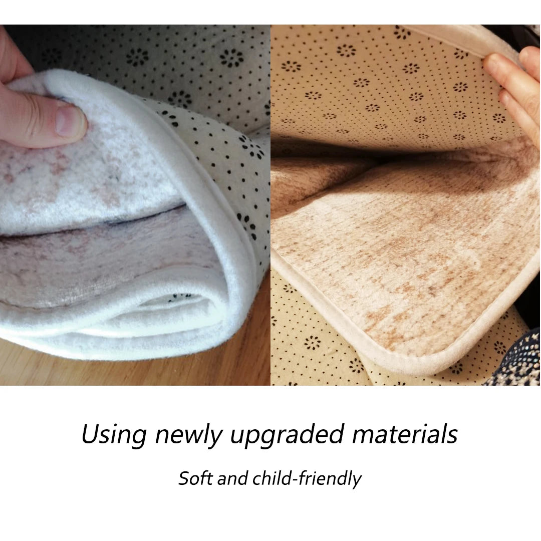Tapis de sol nordique rond et doux pour bébé