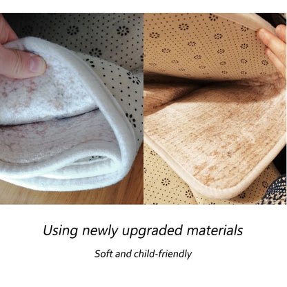 Tapis de sol nordique rond et doux pour bébé