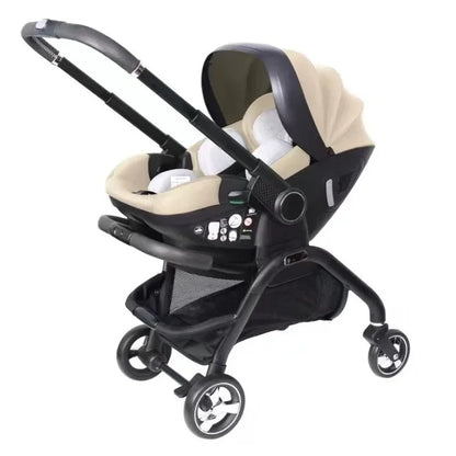 Poussette bébé 3 en 1, siège auto pour enfants, poussette pour nouveau-né, portable, légère