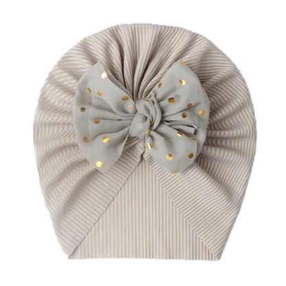 Turban à noeud brillant pour bébé fille