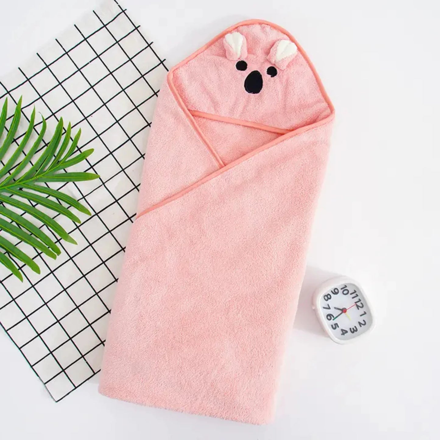 Serviette de bain en velours pour nouveau-né