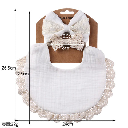 Bavoir mignon en coton pur