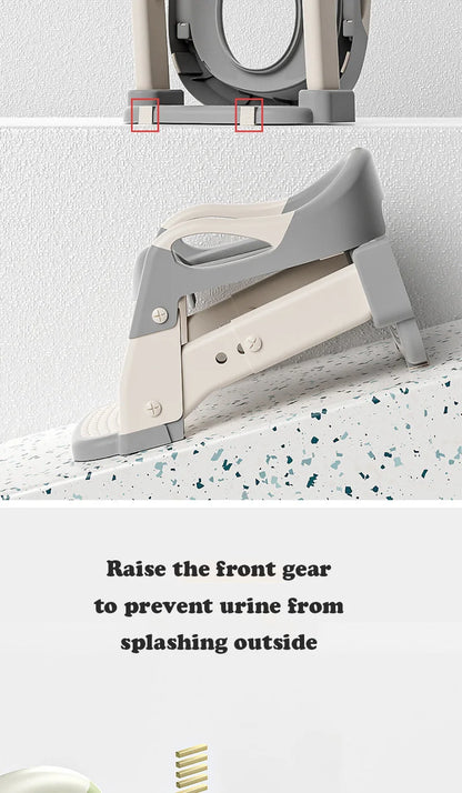 Chaise de toilettes pliable avec escalier pour enfants