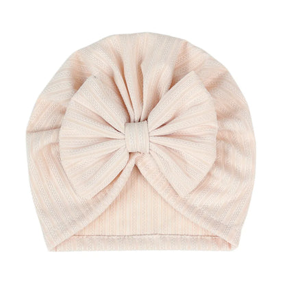 Turban en coton doux avec nœud papillon pour fille
