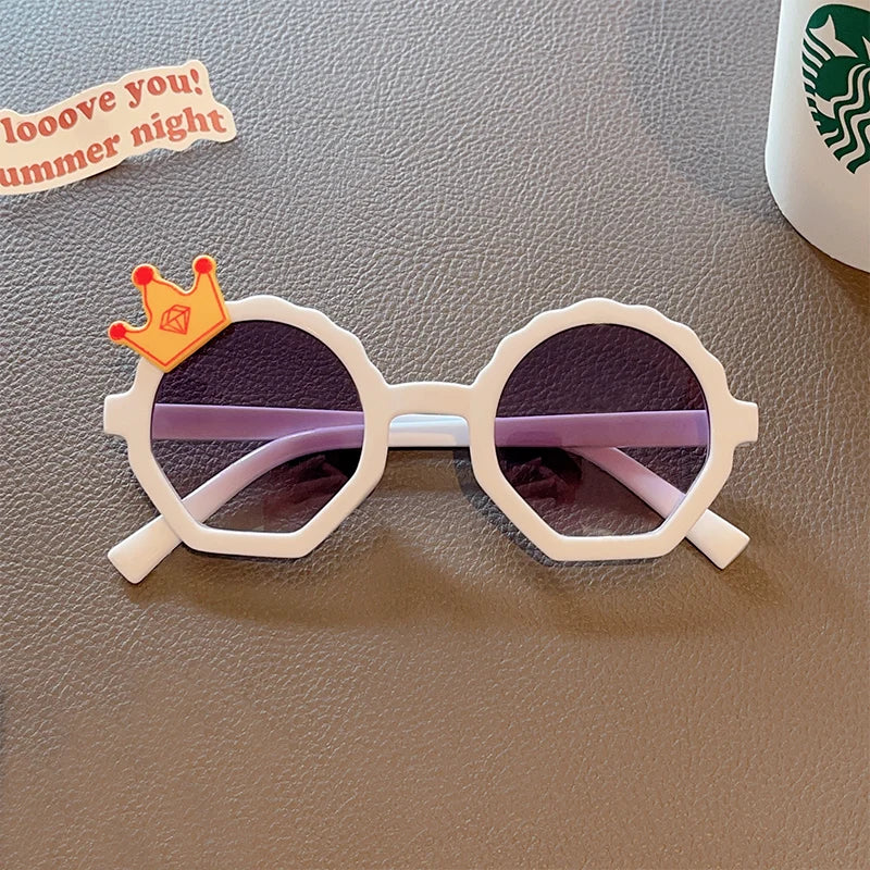 Lunettes de soleil en forme de mignon polygone pour enfants