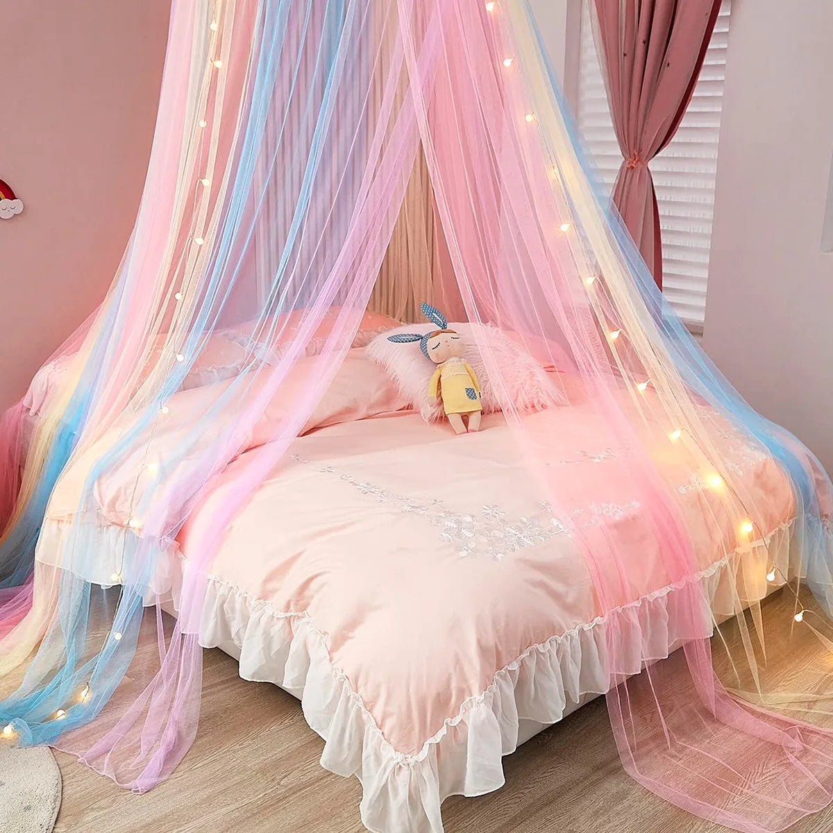 Rideau de literie en dentelle pour chambre de bébé