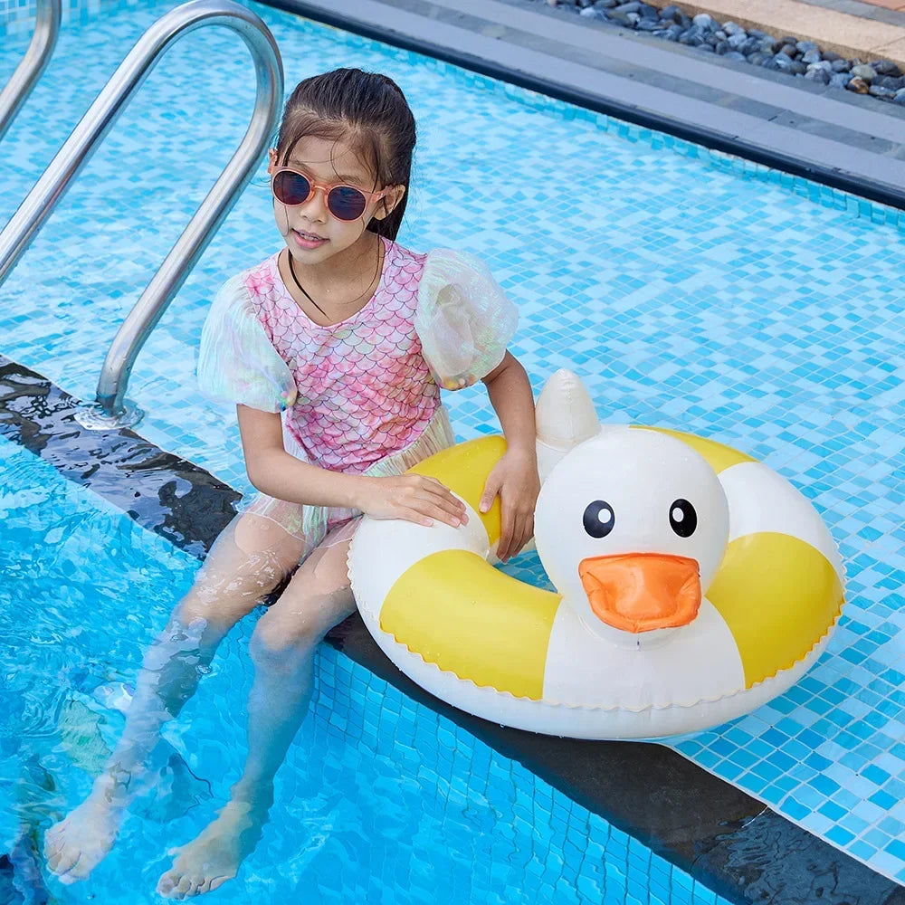 Bouée de natation gonflable en forme de canard