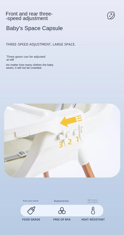 Chaise haute multifonctionnelle pour bébé