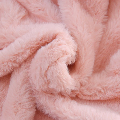 Manteau en peluche avec oreilles de lapin pour bébés