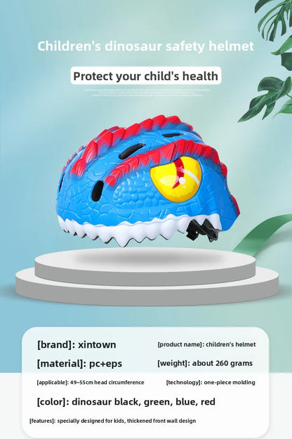 Casque vélo en forme de dinosaure pour enfants