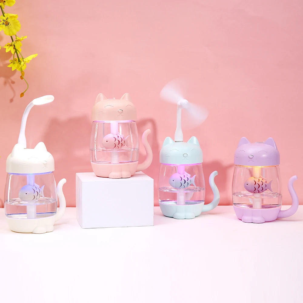 Humidificateur d’air en forme de chat