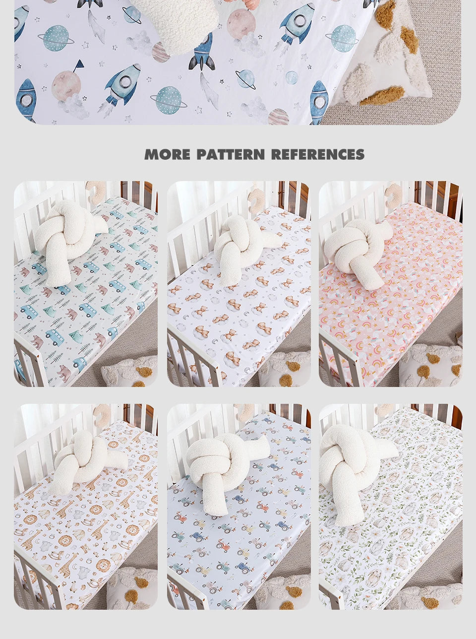Couverture de matelas en joli motif