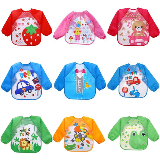Tablier pour bébé à manches longues
