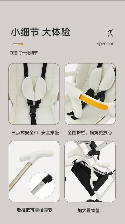 Poussette pliable pour bébé