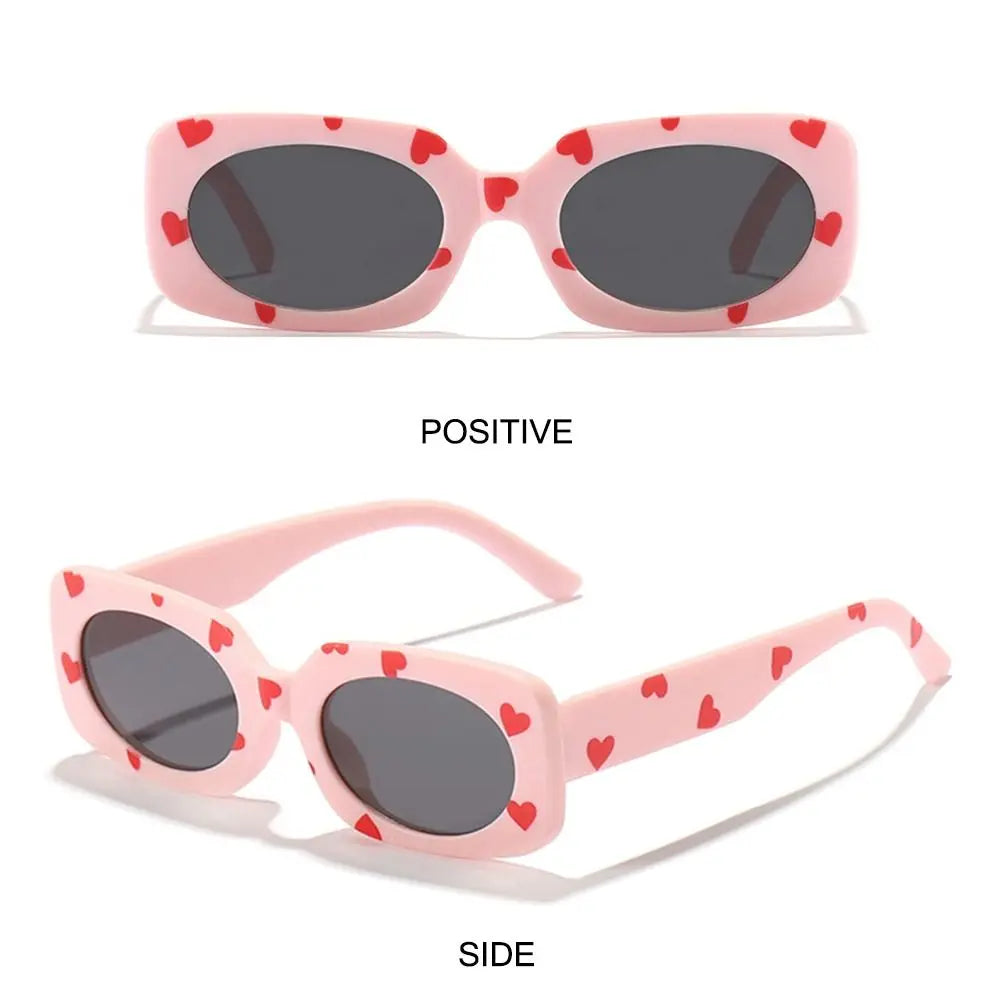 Lunettes de soleil à imprimé cœur pour enfants