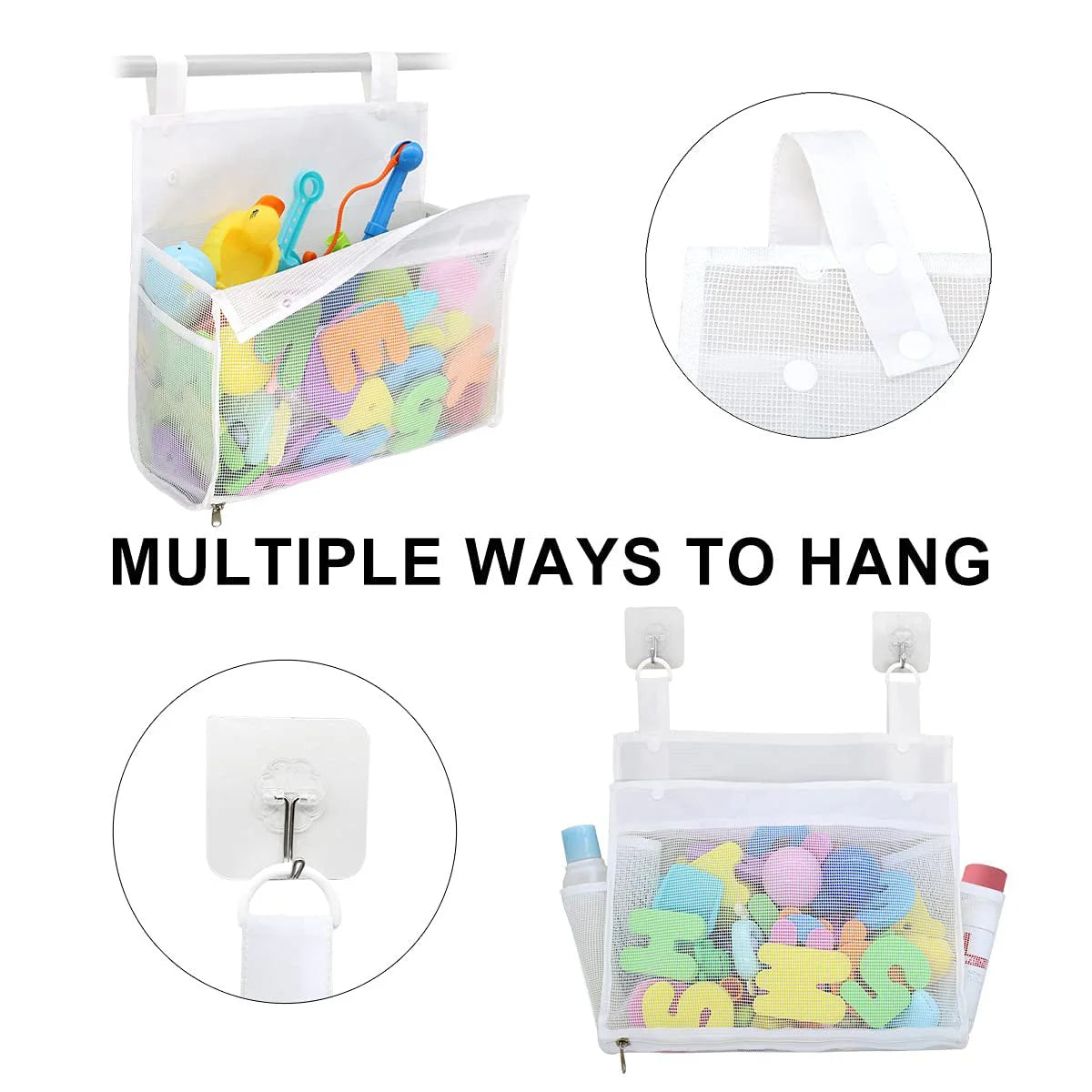 Sac de rangement en maille pour les jouets de bébé