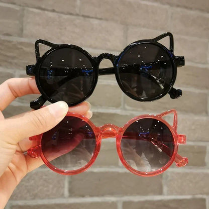Lunettes de soleil en forme de chat pour enfants