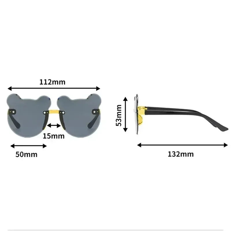 Lunettes de soleil en forme de tête d’ours pour bébé
