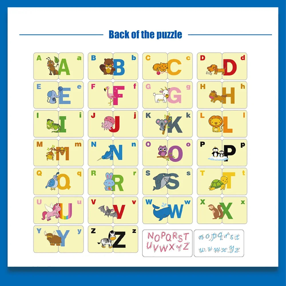 Cartes de puzzle cognitif pour bébé