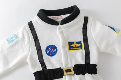 Déguisement bébé astronaute blanc body